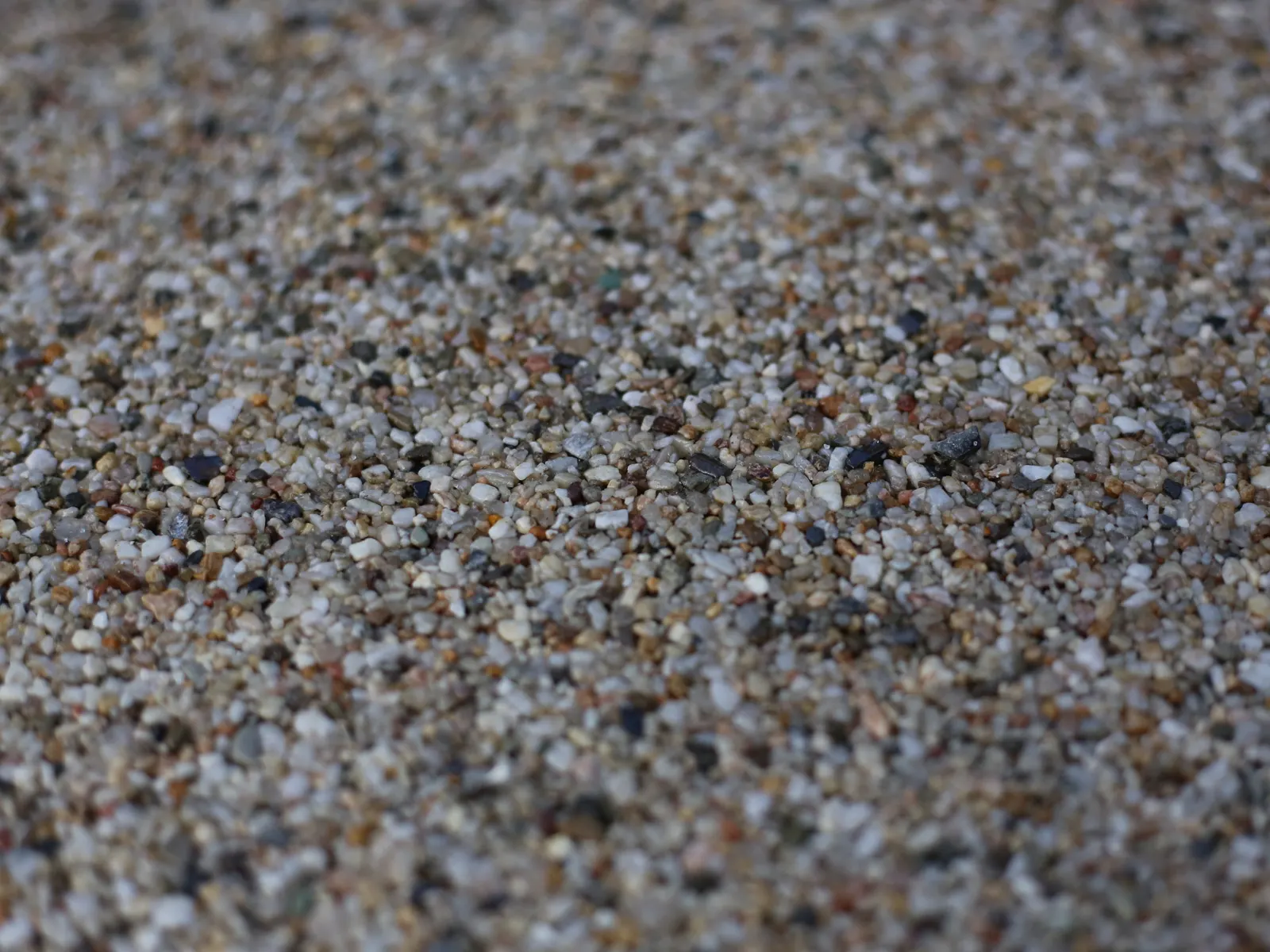 Close-up of a resin bound aggregate finish
