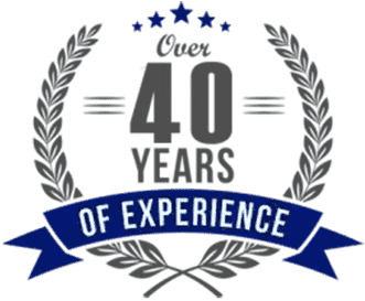 40 years of experience logo